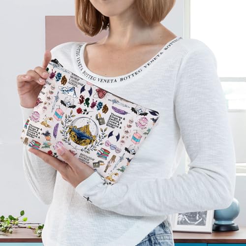 BWWKTOP Bookish Makeup Bag Book Lovers Gifts Bookworm Makeup Zipper Pouch Bag Bookish Merchandise (PHYSA)