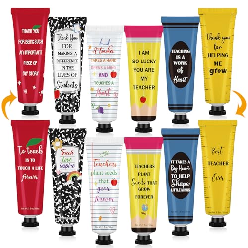 Loopeer 36 Pcs Teacher Appreciation Gifts Bulk Hand Cream Hand Lotion Inspirational Dry Cracked Hands Travel Size Moisturizing Gifts for 2026 Teacher Appreciation Week Graduation