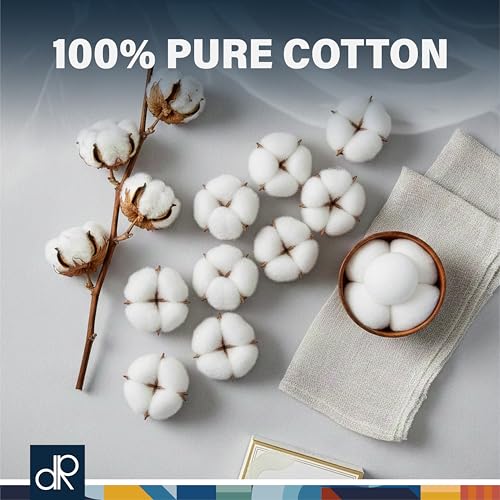 DecorRack 3000 Mini Cotton Balls Bulk Pack for Make-Up, Nail Polish Removal, Applying Oil Lotion or Powder, Multi-Purpose Balls Made from 100% Natural Cotton, Soft and Absorbent (3000 Count)