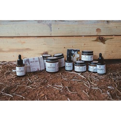 True Grit Tallow John Wayne Inspired Beard Oil ? Cigar and Saddle Scent ? Moisturizing Beard Conditioner for Men ? Jojoba, Castor & Elderberry Oils ? 1 fl oz