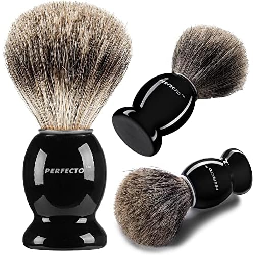 Black Badger Shaving Brush and Shaving Bowl