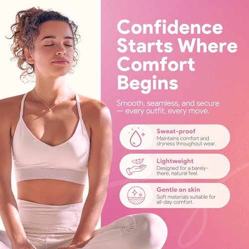 Seamless Concealer Cover for Women (3 Pack), Seamless Smooth Cover, Premium Skin-Safe Silicone Hiders, Invisible Smooth Coverage with Magnetic Storage Case for Leggings & Fitted Outfits
