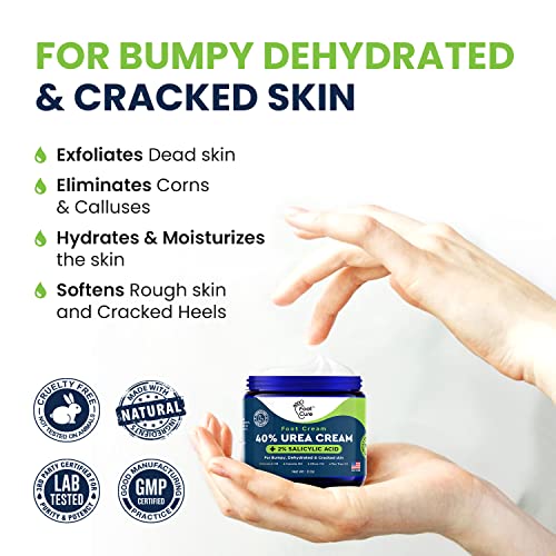 Tea Tree Oil Foot Balm/Moisturizer For Dry Cracked Feet - Instantly Hydrates & Soothes Irritated Skin & Athletes Foot & Tea Tree Oil Foot Cream Heel & Callus Removal, Toenail Treatment