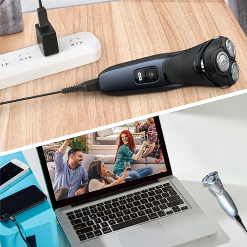 15V USB Charger for Philips Shaver HQ8505, BufferABC Cable Replacement Charging Cord Electric Beard Trimmer Razor Power Lead Compatible with Philips Norelco Series 3000 5000 One Blade QP6520 QP6510