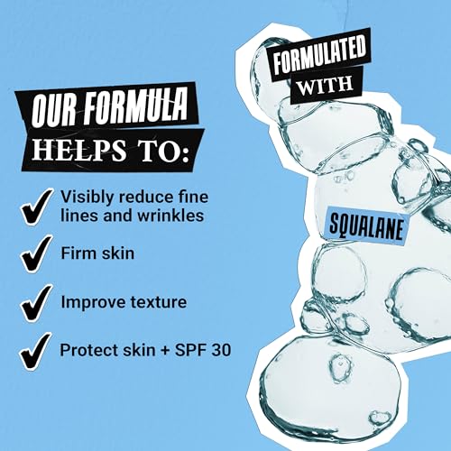 Kiehl's Ultra Facial Moisturizer with SPF 30, Hydrating Face Cream for All Skin Types, UVA & UVB Sunscreen Protection, Skin Feels Soft and Smooth, with Squalane, Paraben-free, Fragrance-free