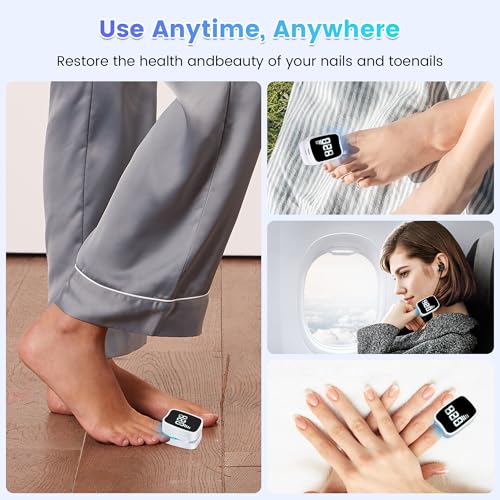 Home Toenail Repair Treatment for Toenail & Fingernail, 7 Minutes Timer, Rechargeable