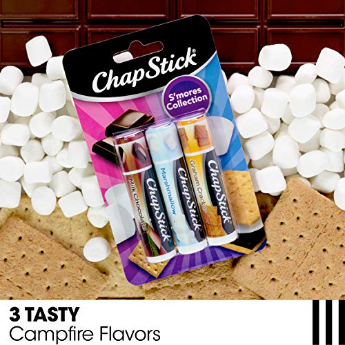 ChapStick Lip Balm, Ice Cream Collection 3-Pack, Ice Cream Classics 3-Pack + S¡¯mores Collection ? Fun & Flavorful Lip Care, Birthday Gift, Party Favors, Stocking Stuffers, 0.15 Oz Ea