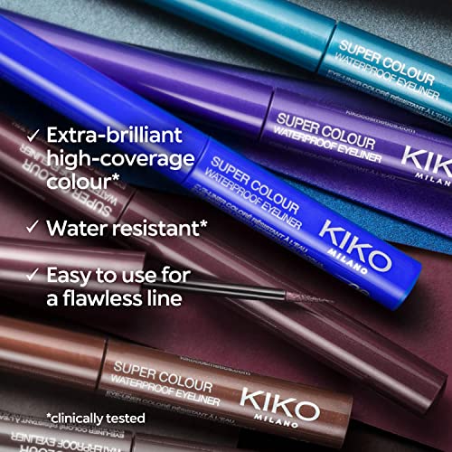 Kiko Milano Super Colour Waterproof Eyeliner 07 | High Coverage Water-Resistant Colourful Liquid Eyeliner