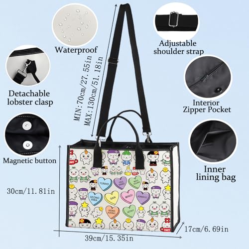 BWWKTOP Cosmetic Makeup Bag Group Fans Gift Members Travel Zipper Pouch Bag(YUNH MB BG)