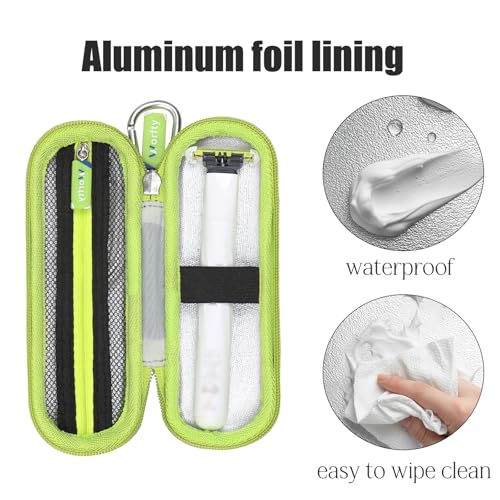 Case for OneBlade Intimate Pubic & Personal Body Groomer Model QP1924/70 Trimmer, Waterproof Protective Bag for QP1924/70 Shaver (Black)