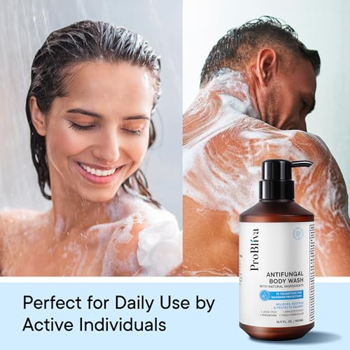 Antifungal Body Wash Treatment Soap ? Antibacterial Wash for Jock Itch, Ringworm, Back Acne, Tinea & Foot Odor ? Medicated Skin Relief Cleanser Gel with Tea Tree Oil & Tolnaftate for Men and Women (2)