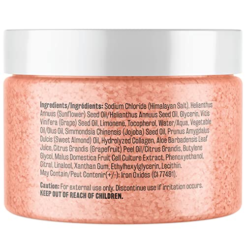 Himalayan Salt Scrub, Face, Foot, and Body Exfoliator with Collagen and Stem Cells Exfoliating Scrub for Toning, Cellulite, and Skin Care by M3 (Pack of 2)