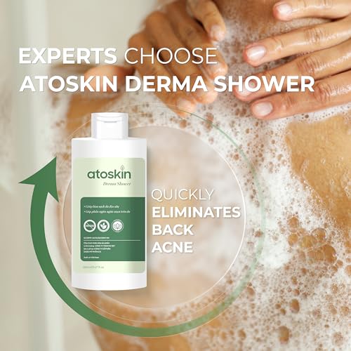Atoskin Derma Shower (3 Pack) ? Herbal Body Cleanser for Oily & Acne-Prone Skin, with Rosemary & 7 Botanical Extracts (28.41 oz)
