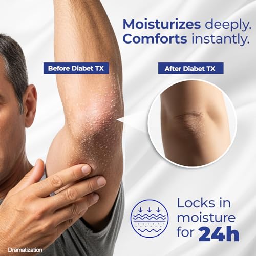Goicoechea Diabet TX Diabetic Lotion with Urea for Dry Skin | Soothing Hydrating Cream with Aloe, Oatmeal & Vitamin E for Hands, Elbows, Feet & Body | Extra Dry Skin Support, 13.5 Oz | 3-Pack