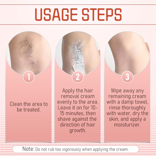Facial Hair Removal Cream, Professional Depilatory Care Cream, Upper Lip & Chin Hair Remover for Sensitive Skin, Smooth Skin Treatment for Women & Men