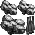 Bald Head Shavers Replacement Blades, BENACES 3 Pack Blades Refills Compatible with Freebird Head Shaver, 5-Blade Razor with Cleaning Brush, Specially Engineered for Bald Men, Face Electric Razor