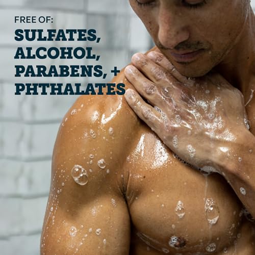 Oars + Alps Body Wash for Men, Mens Body Wash & Face Cleanser with Vitamin E & Antioxidants, Moisturizing, Paraben & Sulfate Free Cleanser, California Coast, 3pk