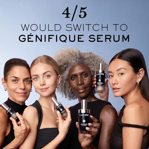 Lanc?me G?nifique Ultimate Dual Recovery Face Serum- Anti-Aging Serum Visibly Improves Fine Lines, Rough Texture, Plumpness and Even Skintone - with Beta Glucan and, Hyaluronic Acid