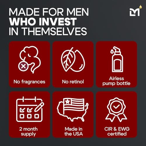Titan MAX Anti-Aging Peptides Serum for Face ? Utra Potency Mens Peptide Serum Moisturizer ? Skin Care Men ? Face Serum Men ? Anti Aging Serum ? 10% Niacinamide, HA ? All Skin Types?Unscented