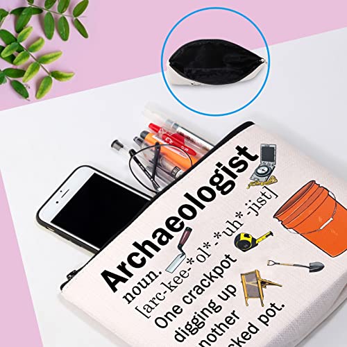 GJTIM Archaeologist Definition Makeup Bag - Anthropology Archaeology Artifact Gift for Students Graduation