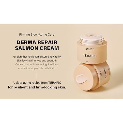 Salmon PDRN Repair Cream 1.69 Fl Oz - Wrinkle & Elasticity Booster - Anti-Aging Firming Face Cream with PDRN & Collagen - K-Beauty Dermacare