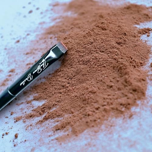 Professional Grade Makeup Brushes, Set of 2, Eyebrow Brush, Angled Brush, Flat Edge Brush, Makeup Artist Brush Set, Brow Tinting Brush, Microblading, Henna Brush, Brow Artist Brush