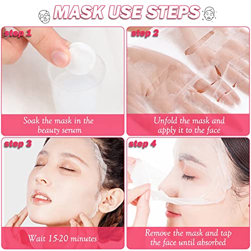 NC 100 pcs Compressed Facial Mask Sheet Skin Care DIY Compressed Disposable Facial Masks Skin Care Face Sheet Facial Paper Natural Cotton Wrapped Paper