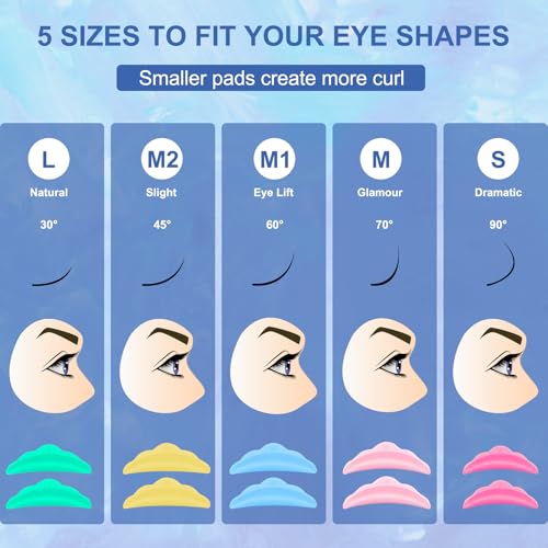 Lash Lift Kit, Eyelash Perm Kit for Natural Curling, Professional Eyelash Lift Kit for Long-Lasting Curl, Black Eyebrows & Eyelashes Color Kit, DIY Lash Lamination Set for Salon & Home Use
