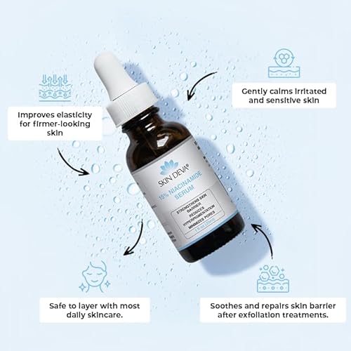 Skin Deva 15% Niacinamide Serum with Vitamin B3 ? Pore Appearance & Oil Balance Facial Serum, Lightweight Formula for Smooth, Even-Looking Skin (1 fl oz)