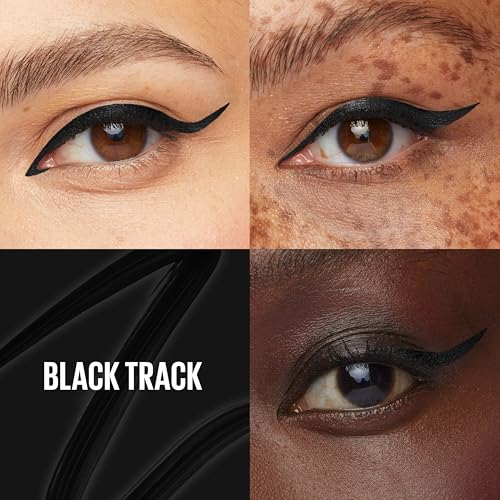 MAYBELLINE Tattoo Studio Dip-Ink Liquid Eyeliner, Waterproof Eyeliner With Up to 24 Hour Wear, Black Track, 1 Count