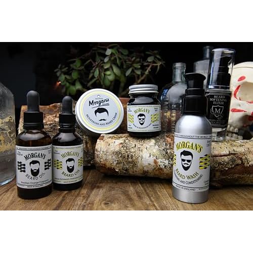 Morgan's Pomade Beard Wash, Cleansing and Conditioning Beard Shampoo for Soft and Manageable Beard, Supports Beard Growth, with Argan Oil 3.5 Fl Oz