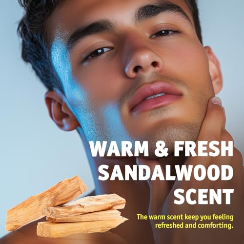 Shave Butter, Shaving Cream for Sensitive Skin, Naturally Derived with Shea Butter and Sandalwood Oil for the Smoothest Shave, Soft and Silky Skin -Sandalwood Scent, 200ml(6.8 floz)