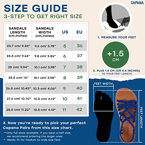 Capana Woven Women's Flat Sandals - Strappy Braided, Beach Sandals for Women Dressy Summer, Rope Bohemian Sandals, Spring Casual Womens Shoes, Comfy Boho Flats for Teen Girls ? Relax (2nd Version)