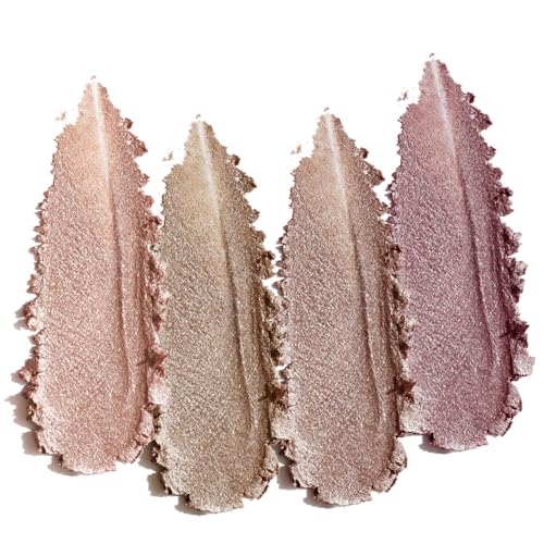 Eyeshadow Palette Multi-Finish , Matte Shimmer Metallic Eye Brightening Palette with Silky Smooth Powder, Fine Shimmer Duochrome Sparkle, Long-Lasting Blendable Shadows for Aegyo-Sal Highlight-6#