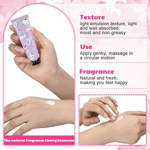 Loopeer 24 Pcs Dental Assistant Week Gifts Bulk Dental Hygienist Appreciation Teeth Themed Hand Creams Travel Size Mini Hand Lotion Thank You Gifts for World Oral Health Day (Teeth Theme)