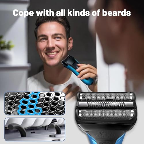 Series 3 32B Replacement Head, Series 3 Electric Shaver Replacement Head for Braun S3 Foil & Cutter Razor Heads, Applicable for Braun S3 3040s 3010s 310s 3000s 3050cc 3080s 390cc Etc 3pack