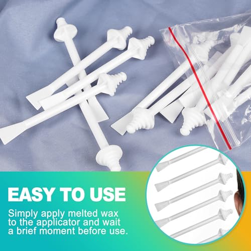 60 Pieces Nose Hair Wax Applicator Sticks, Nasal Hair Remover & Ear Wax Sticks for Nostril Cleaning, Painless Facial Hair Removal for Men and Women