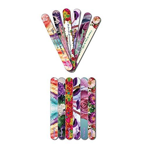 Christian Emery Board - Virtuous Woman (24-Pack) - Best for Manicure Pedicure - Nail Salons Nail Care Nail Spa - Great Gift Ideas