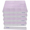 80/80 Grit Nail Files (100 Pack), Heavy Coarse Emery Boards for Acrylic Nails and Gel Nails, 80 Grits Double Sided Nail File Emory Professional Nail Filer Reusable Washable Manicure Square Gray