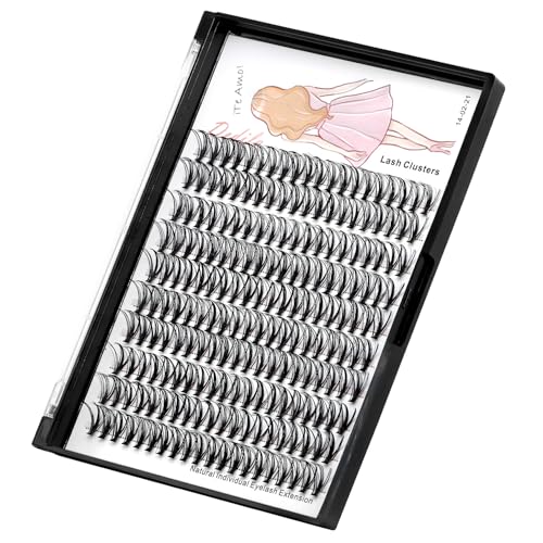 8-22mm to Choose 20D/40D/60D/80D/100D Individual False Eyelashes Makeup Cluster Eyelashes Thickness 0.07mm D Curl Natural long Black Soft 3D Eye Lashes Extensions (20D-12mm)