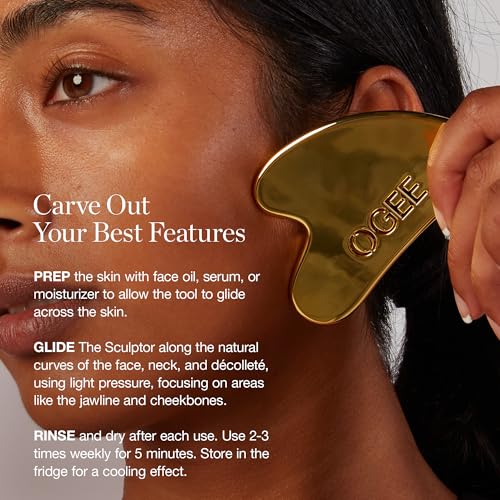 Ogee Sculptor Gua Sha Facial Tools - Zamac Gua Sha Stone Facial Massager