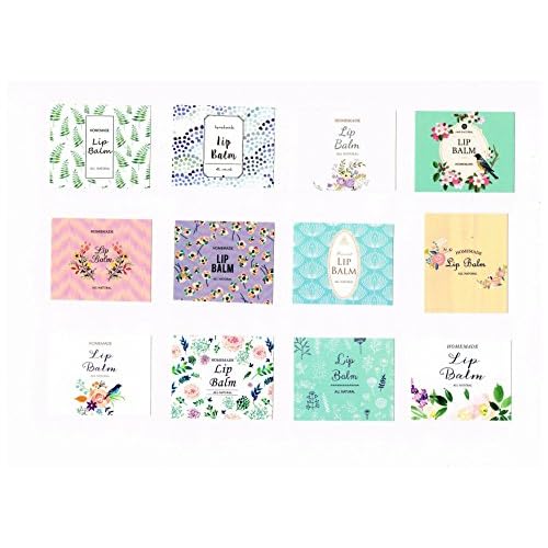 Assorted Lip Balm Labels - 120pcs Paper Stickers for Lip Balm Containers