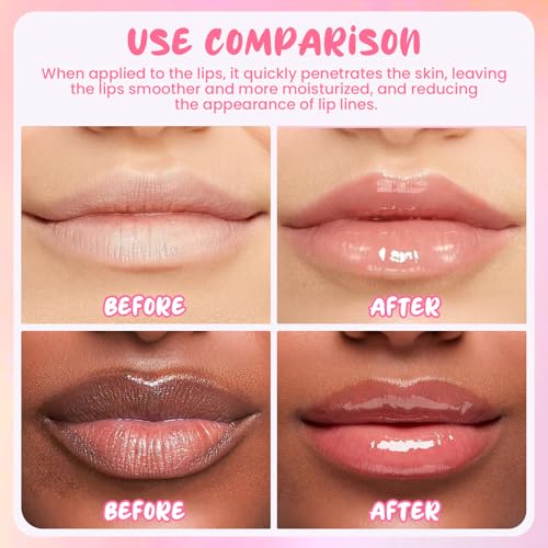 4PCS Bee Lip Balm Honey Pot Cherry Watermelon Coconut Honey Lip Balm, Moisturizing Sleeping Lip Mask Overnight, Prevention Dry and Cracked Lips