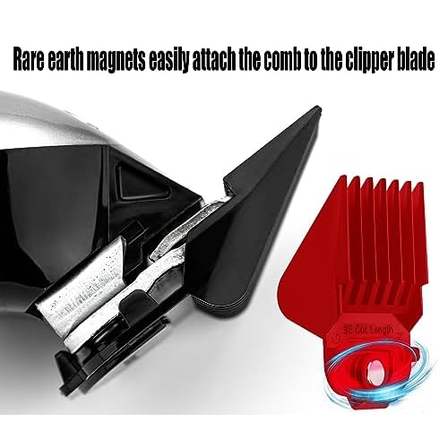 for Andis Magnetic Clipper Guards 5PCS, Upgrade Professional Clipper Guard Comb Guides for Andis Hair Clippers -Size #0,1,1.5,3 -Length (1/16'',1/8'',1/4'',3/8'',1/2'')