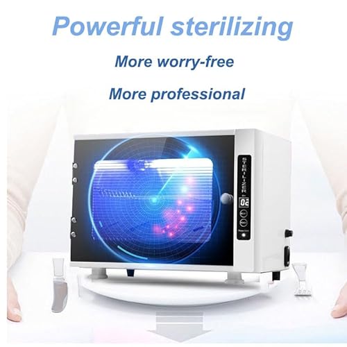 Sterilizer For Nail Tools, 12L Large Capacity Sterilizing Cabinet Sterilizer Beauty Salon Nail Salon Barber Store Tool Sterilizer Desktop Household Tableware Cutlery Towel Sterilizing Cabinet