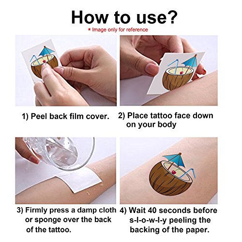 Emoticon Temporary Tattoo(160pcs 2inch), Konsait Funny Emoticon Tattoos Body Stickers for Emoticon Party Favors Supplies with Heart Smirk
