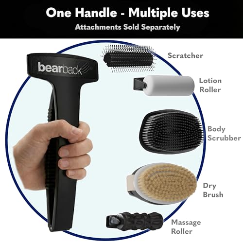 Bearback Back Shaver for Men ? DIY Razor with Pivoting Triple Blades & Folding Handle ? Wet or Dry Back & Body Hair Removal