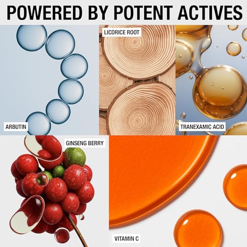 Dark Spot Clarity Oil Serum with Vitamin C for Uneven Tone & Post-Acne Marks ? Korean Vegan Skincare with Ginseng Berry, Licorice Root, Arbutin & Tranexamic Acid by BYRANA ? 1 oz