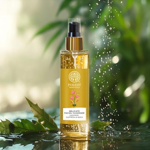 Forest Essentials Delicate Facial Cleanser Saffron and Neem 50 Milliliter