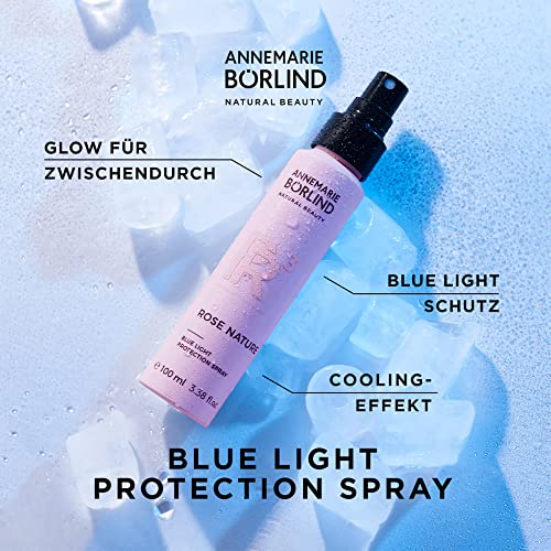 ANNEMARIE B?RLIND Rose Nature System Blue Light Protection Spray (3.38 Fl Oz) - Reduces the effects of Blue Light, Protects against stress reactions of the skin, Vegan